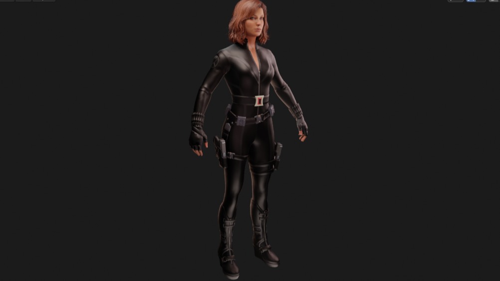 Marvels Avengers Black Widow Marvel Avengers 3D model_7