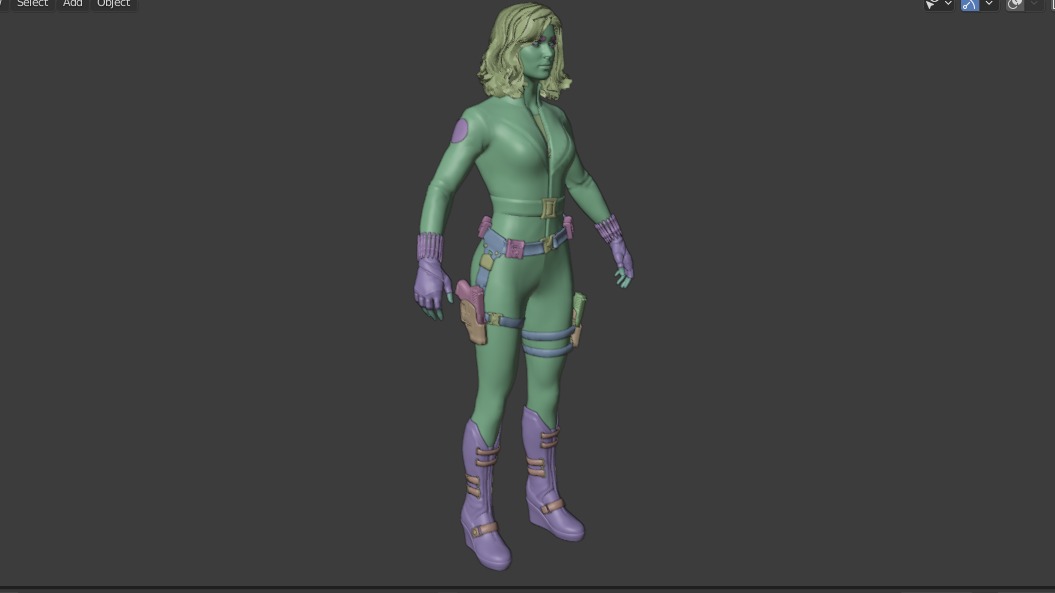 Marvels Avengers Black Widow Marvel Avengers 3D model_11