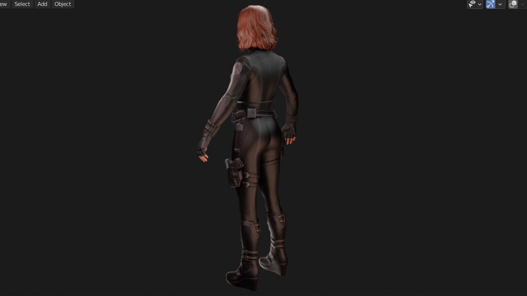 Marvels Avengers Black Widow Marvel Avengers 3D model_3