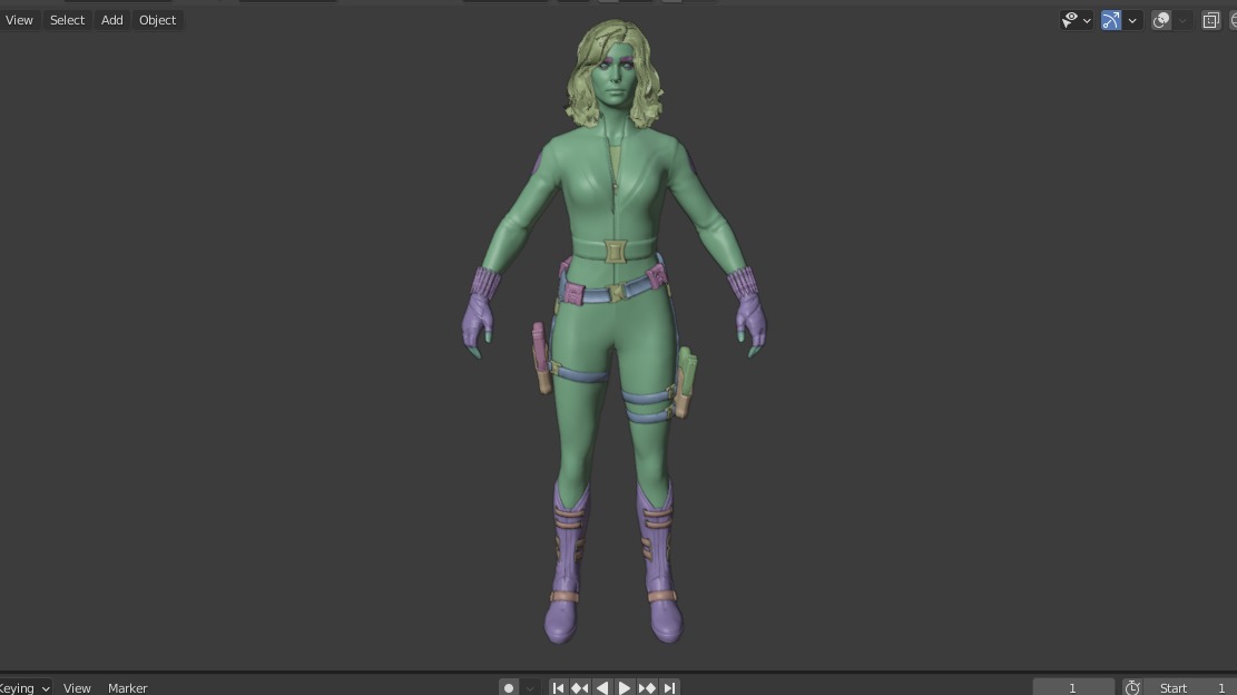 Marvels Avengers Black Widow Marvel Avengers 3D model_8