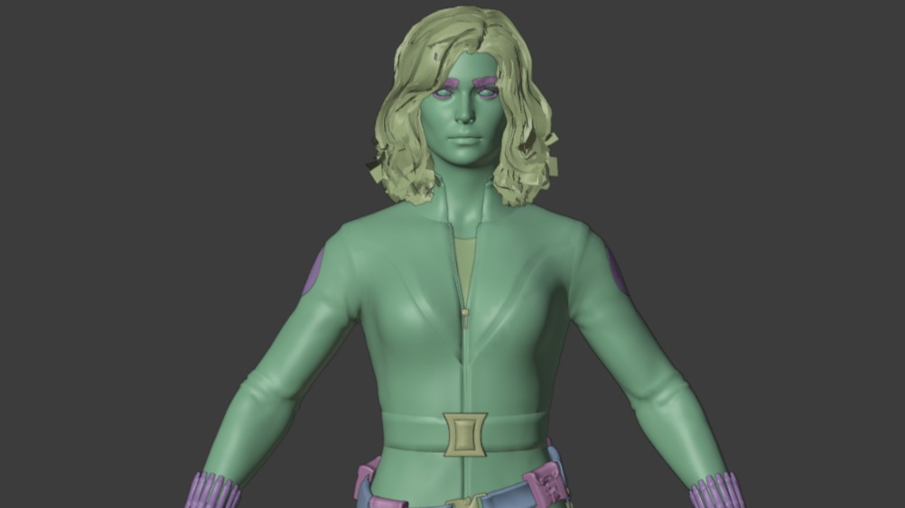 Marvels Avengers Black Widow Marvel Avengers 3D model_12