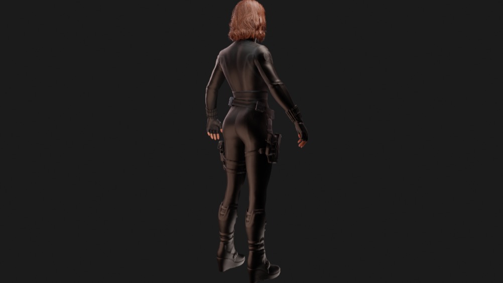 Marvels Avengers Black Widow Marvel Avengers 3D model_5