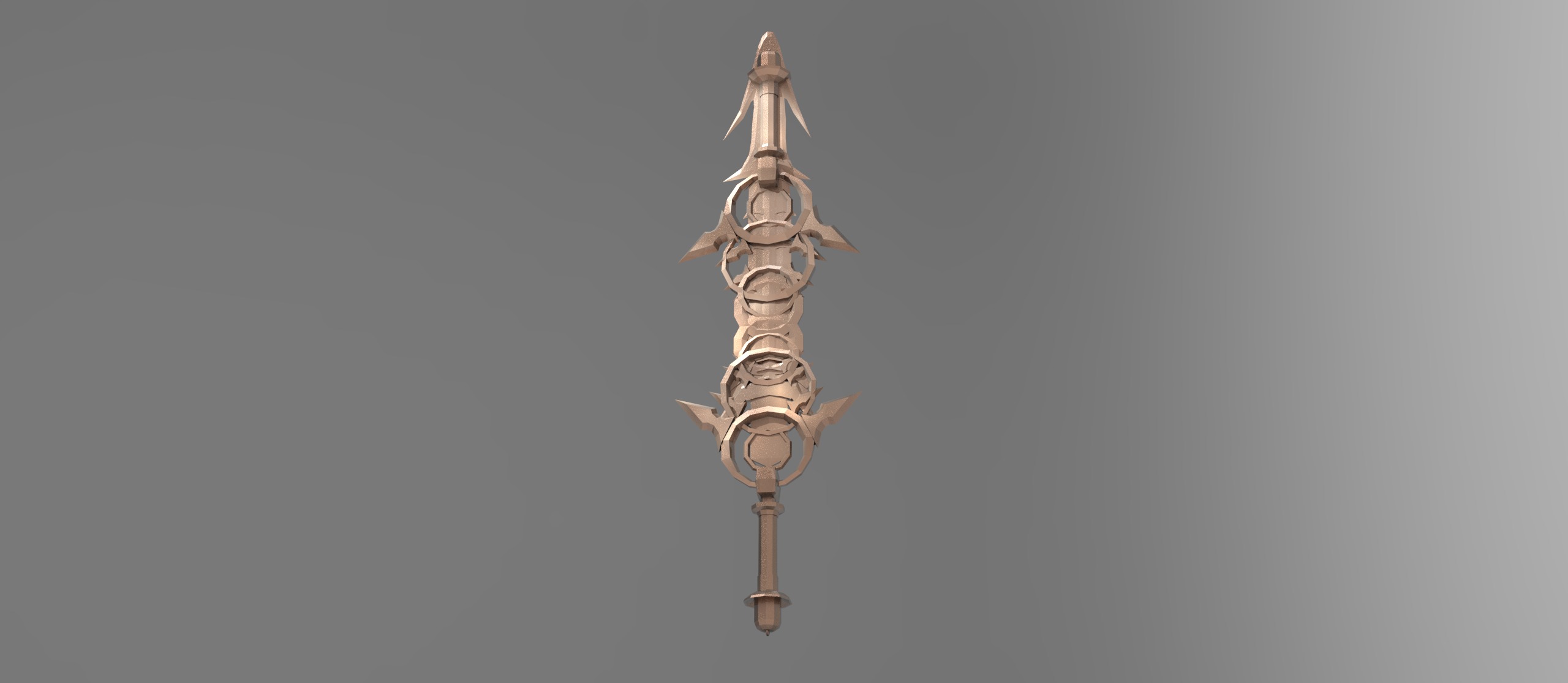 Monster slayer sword claymore stylised 5 3D model_1