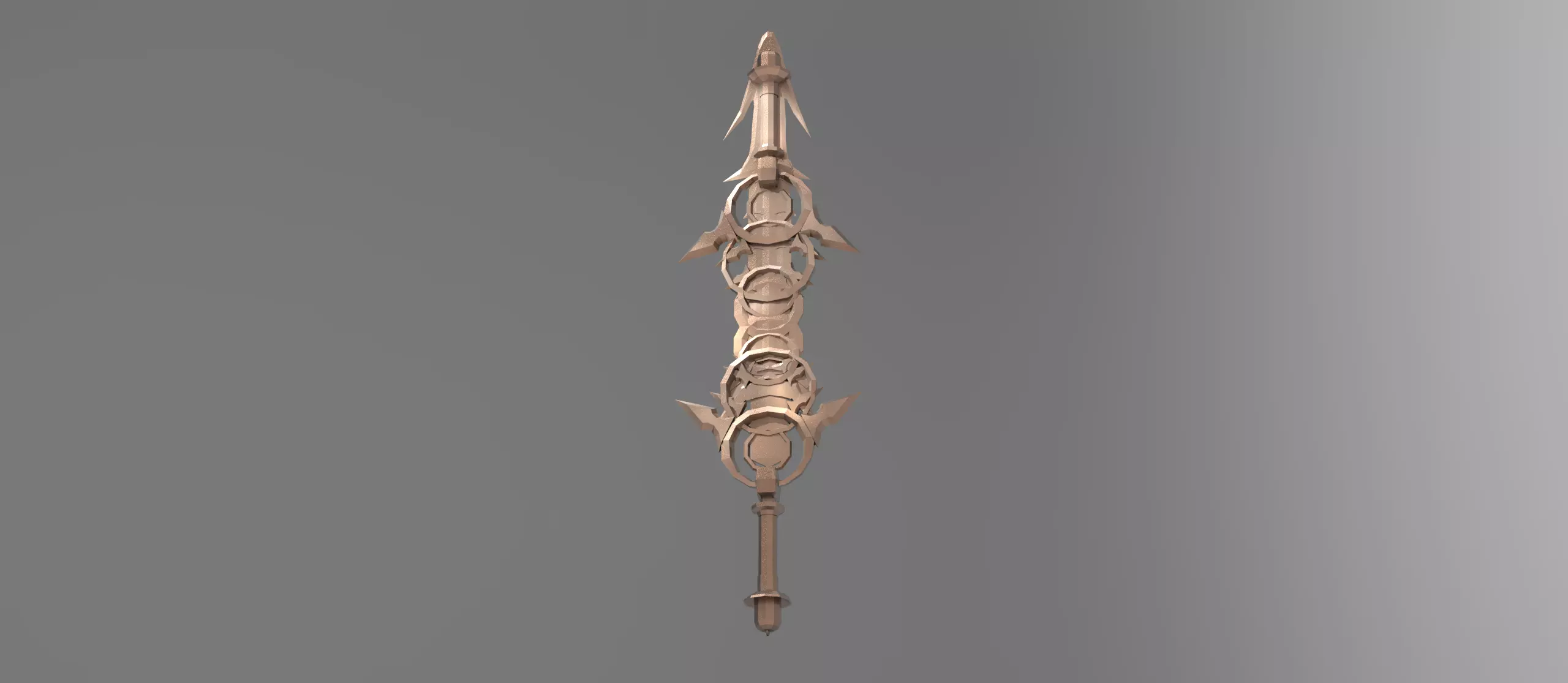 Monster slayer sword claymore stylised 5 3D model_0