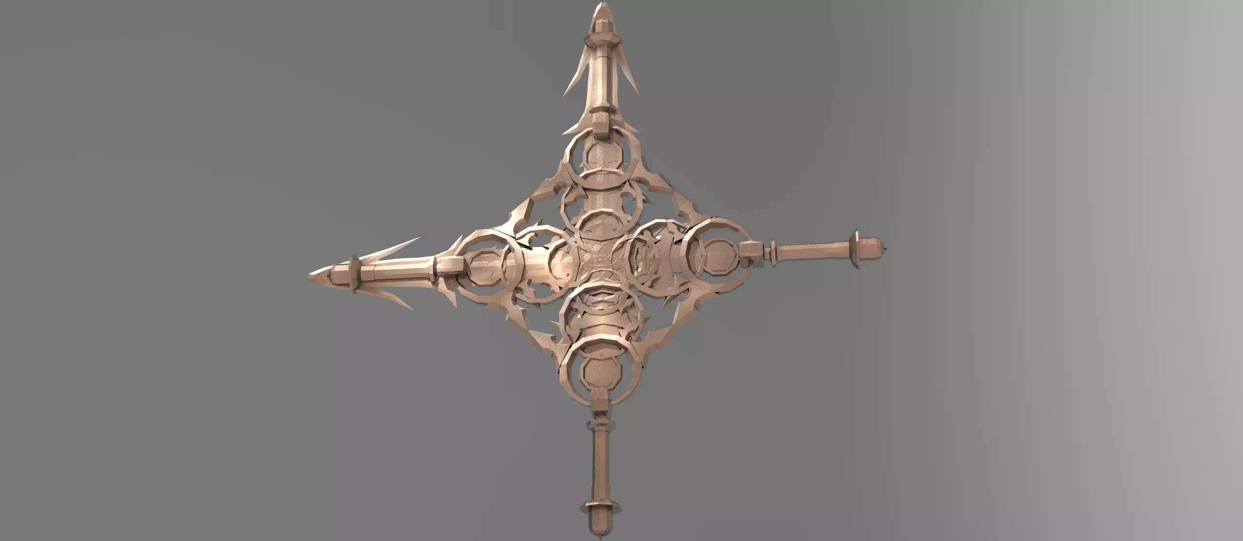 Monster slayer sword claymore stylised 6 Low-poly 3D model_0