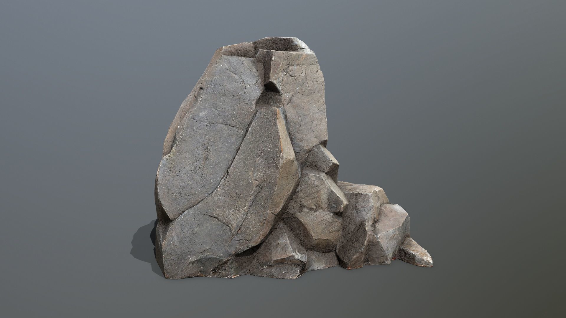 desert rocks Low-poly 3D model_9