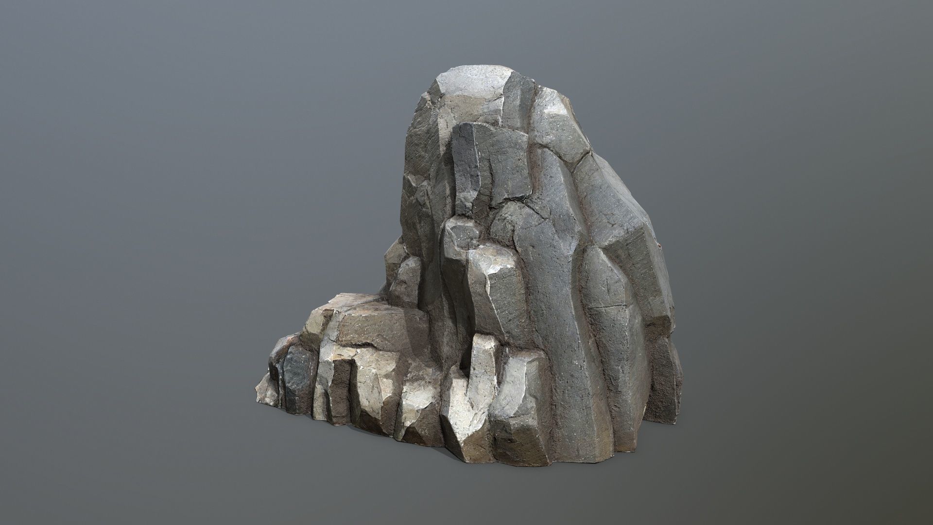 desert rocks Low-poly 3D model_5
