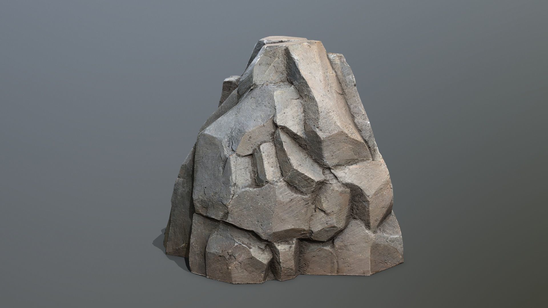 desert rocks Low-poly 3D model_7