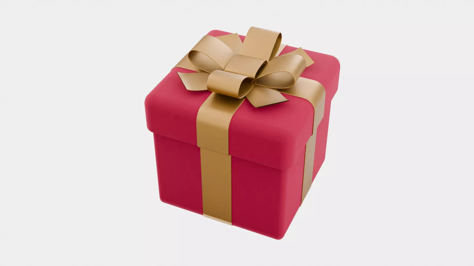 Elegant Gift Box 3D Model Low-poly 3D model_0