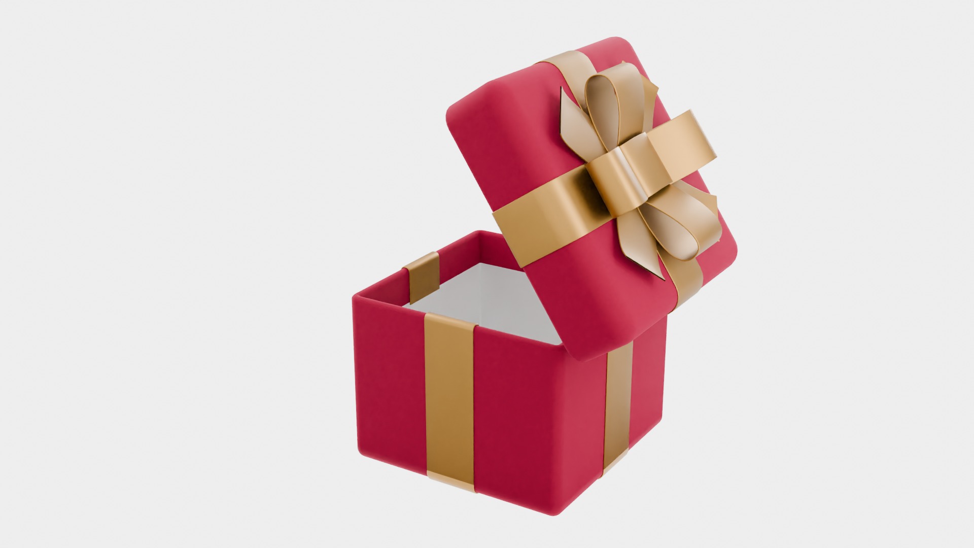 Elegant Gift Box 3D Model Low-poly 3D model_5