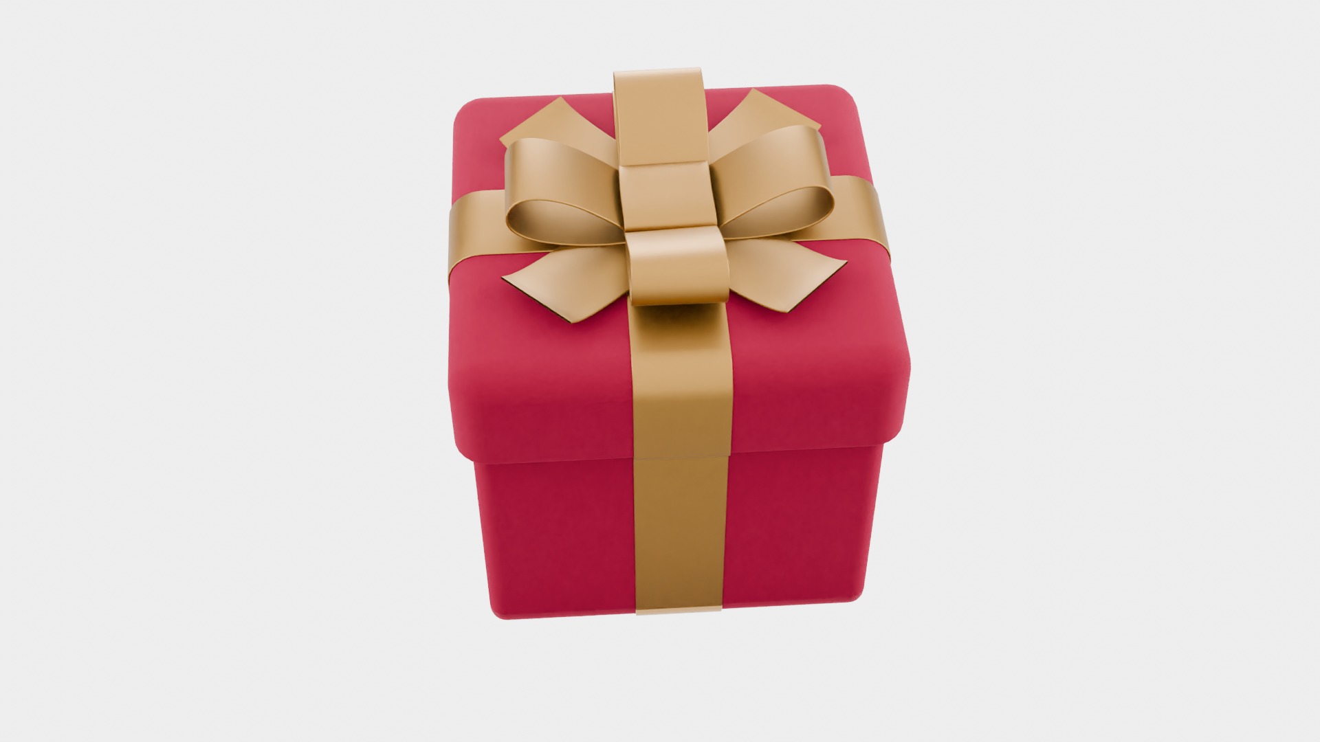 Elegant Gift Box 3D Model Low-poly 3D model_1