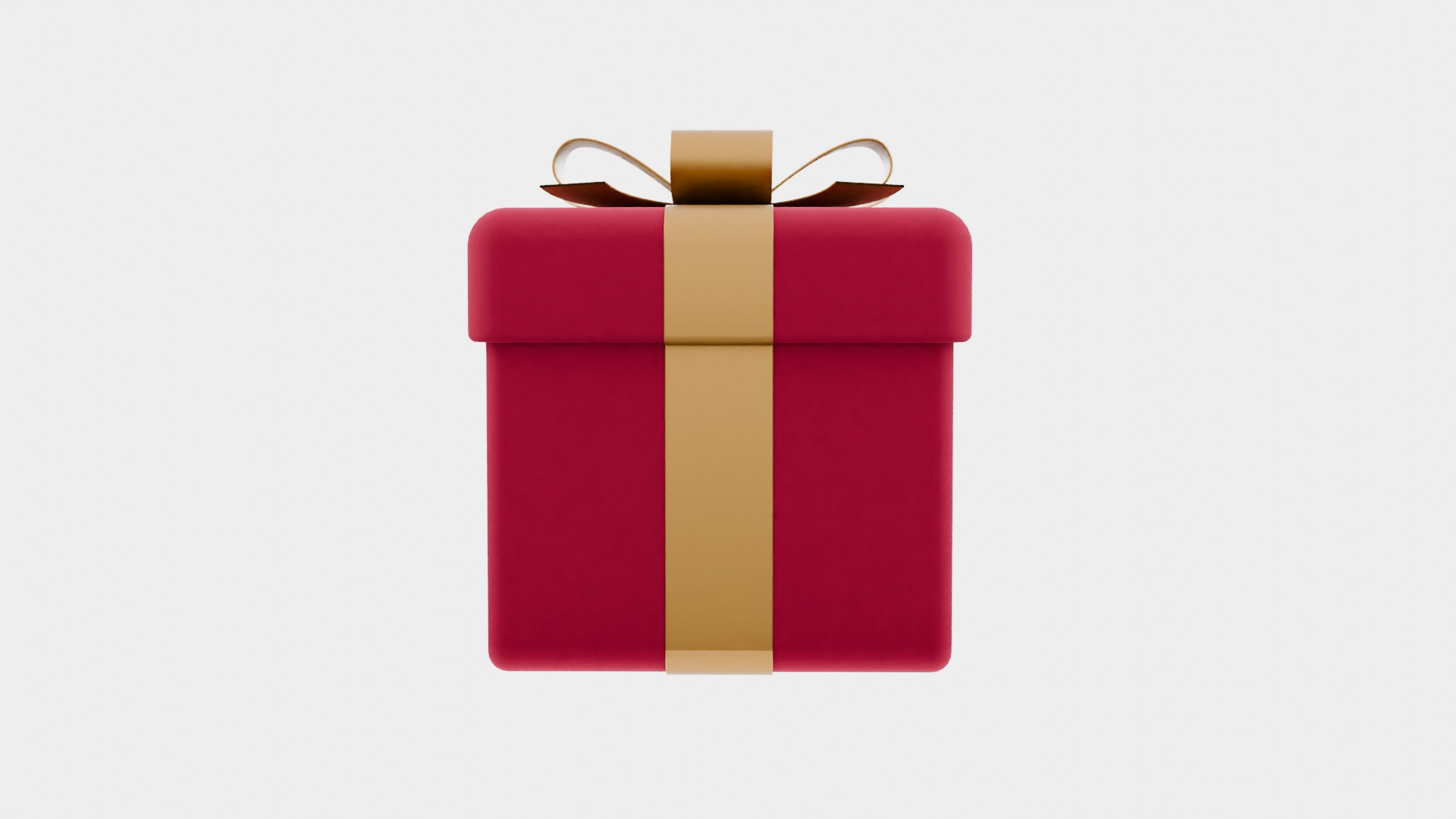 Elegant Gift Box 3D Model Low-poly 3D model_2