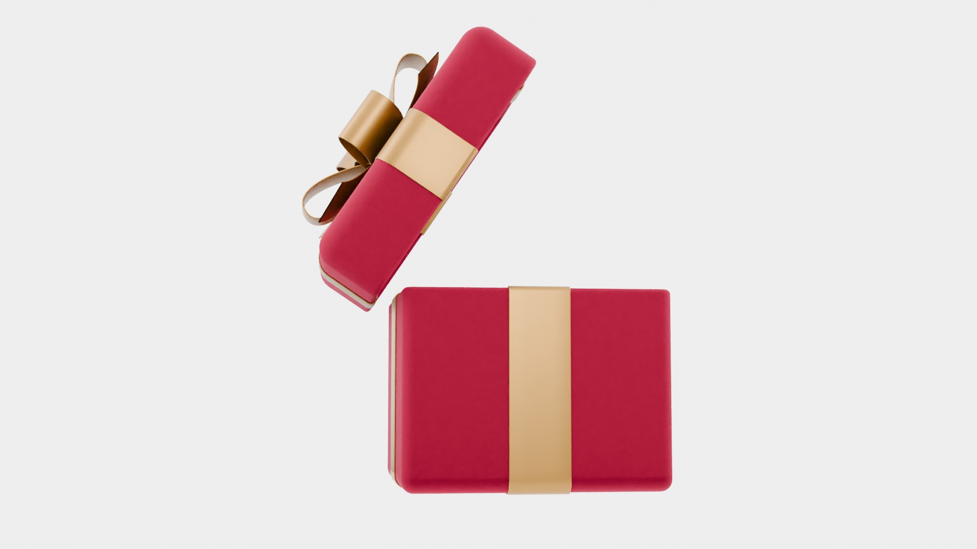 Elegant Gift Box 3D Model Low-poly 3D model_6