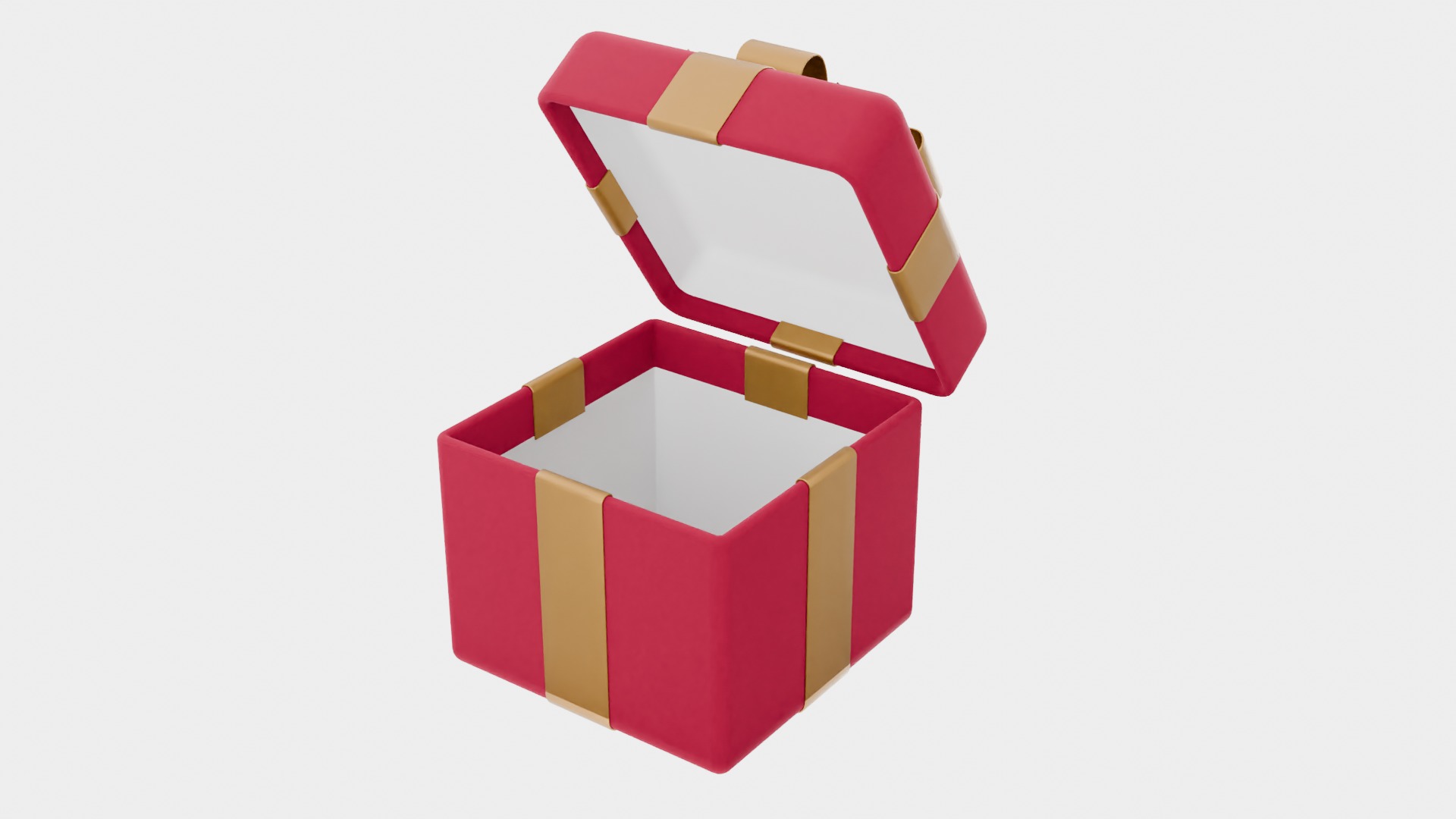 Elegant Gift Box 3D Model Low-poly 3D model_4