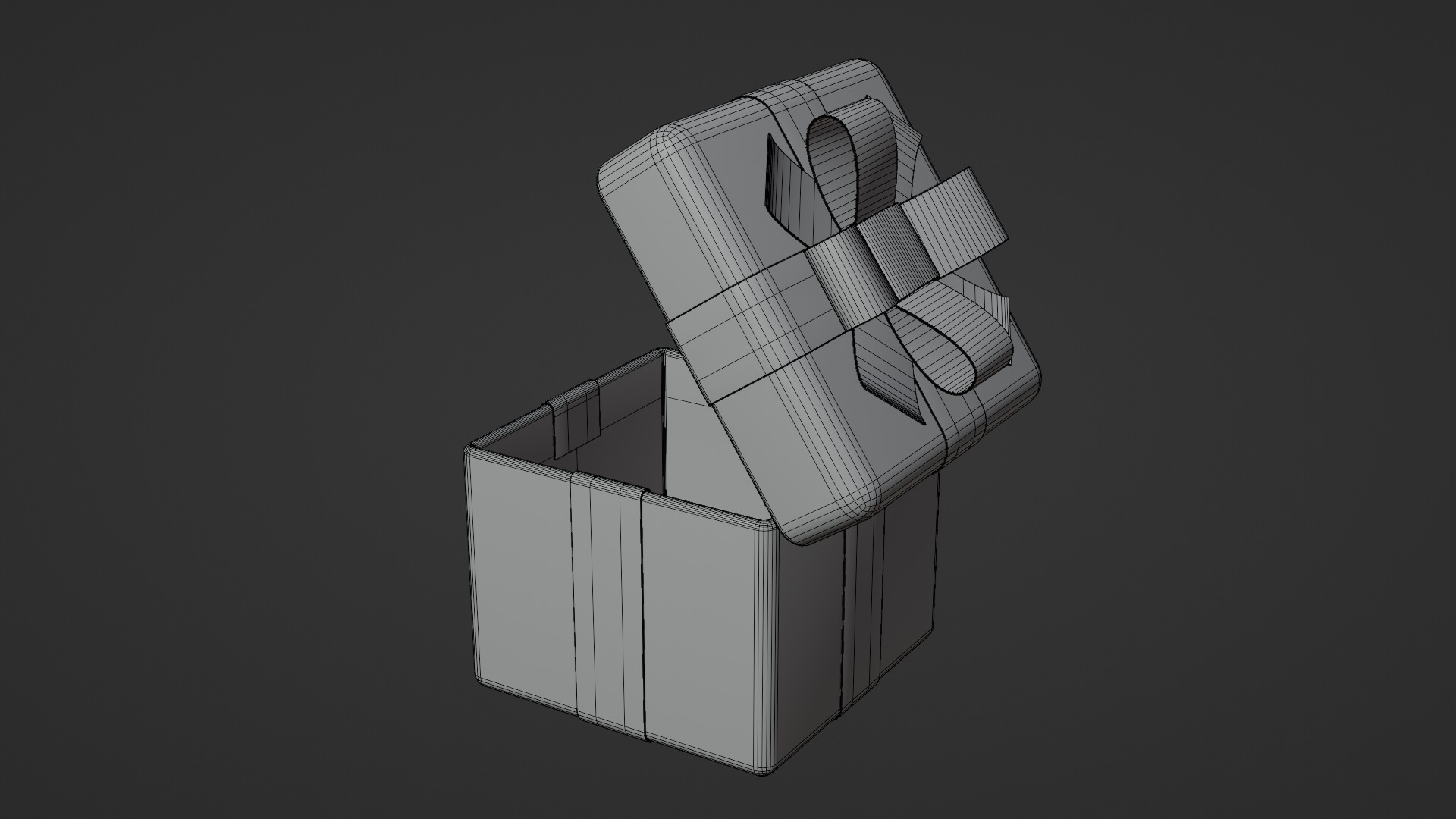 Elegant Gift Box 3D Model Low-poly 3D model_16