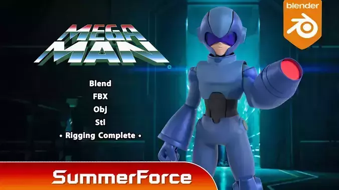 Mega Man - Secret Level 3D model