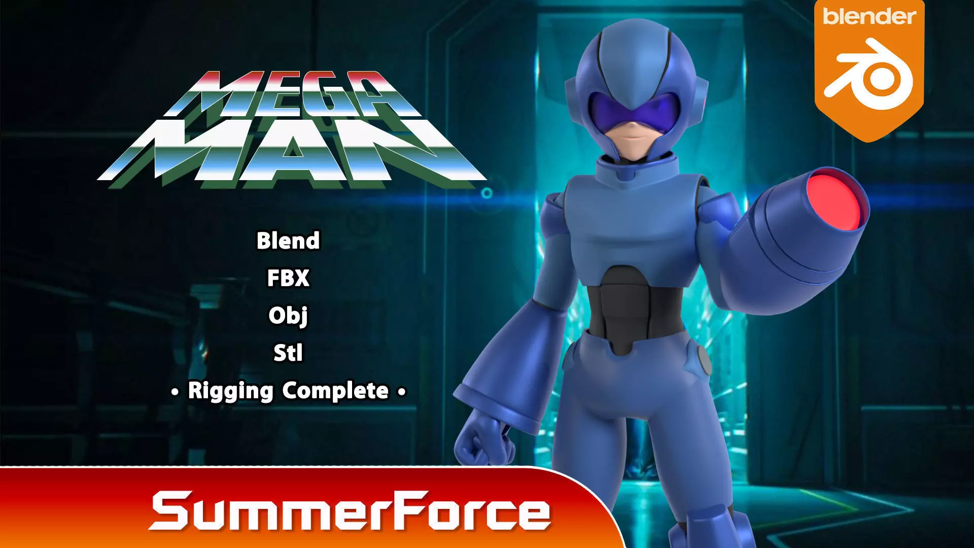 Mega Man - Secret Level 3D model_0