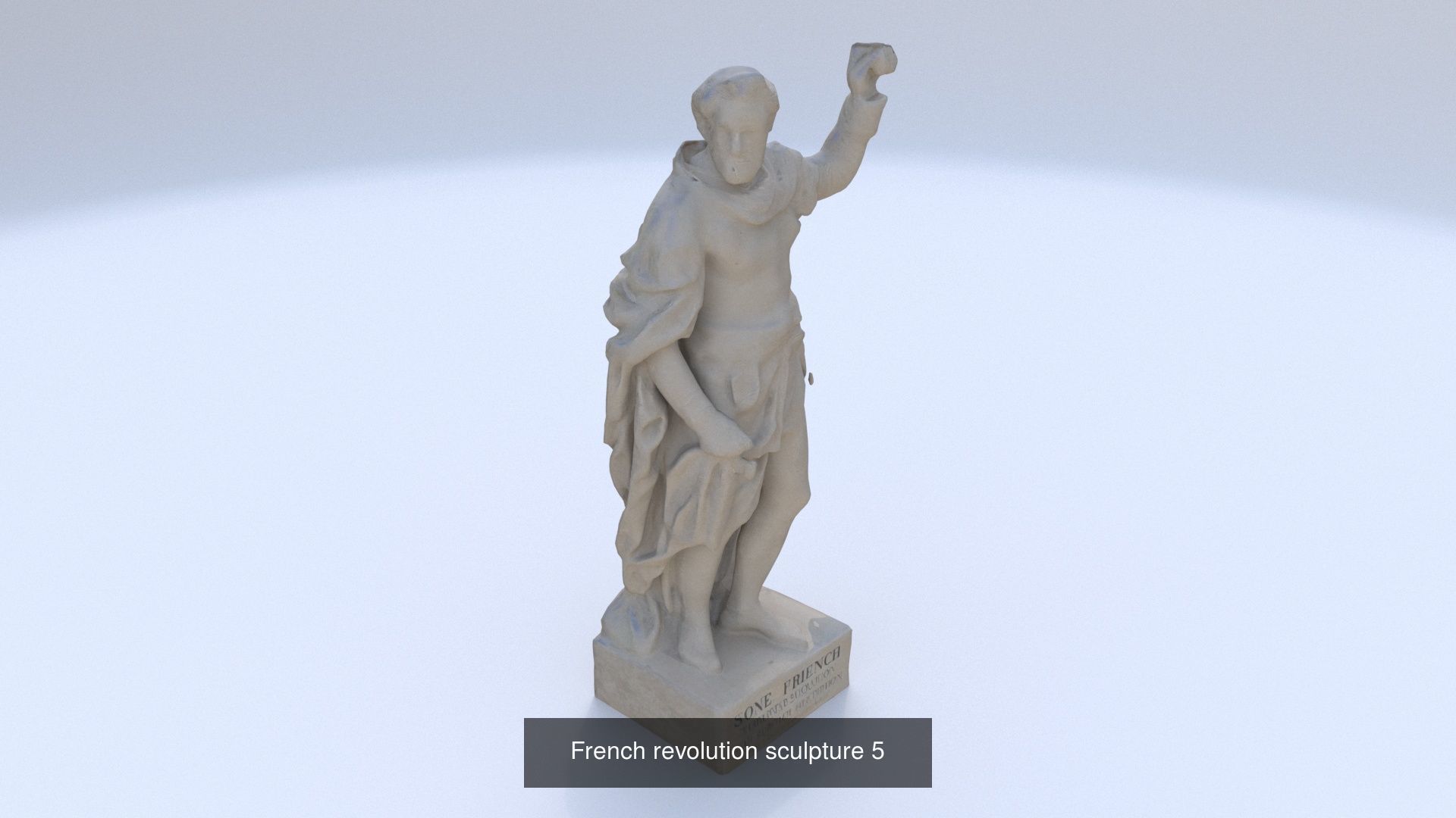 5 photogrammetry 3D model of european statues 3D Model Collection_5