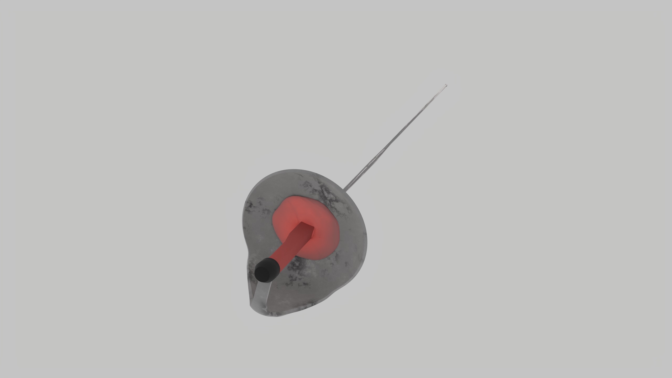 fencing saber sharpened in battles 3D model_5
