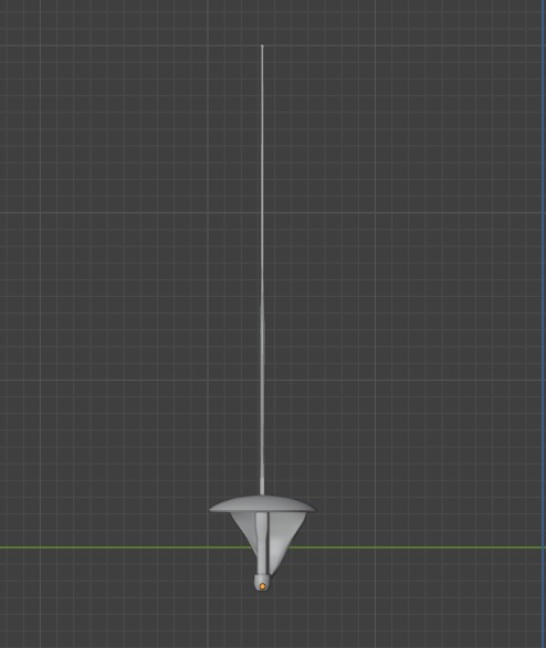 fencing saber sharpened in battles 3D model_9