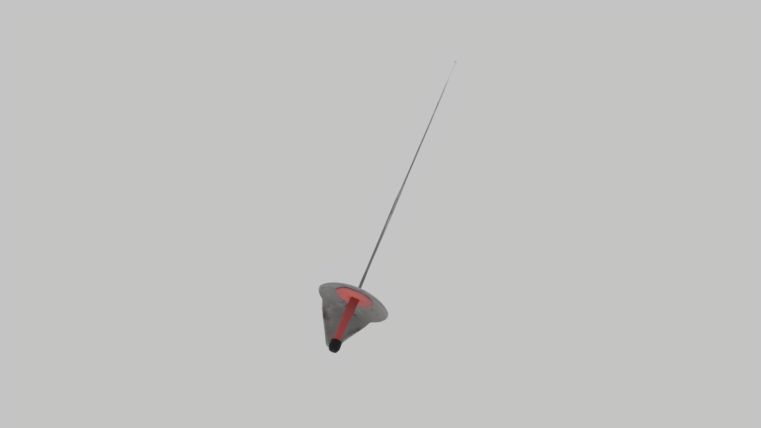 fencing saber sharpened in battles 3D model_4