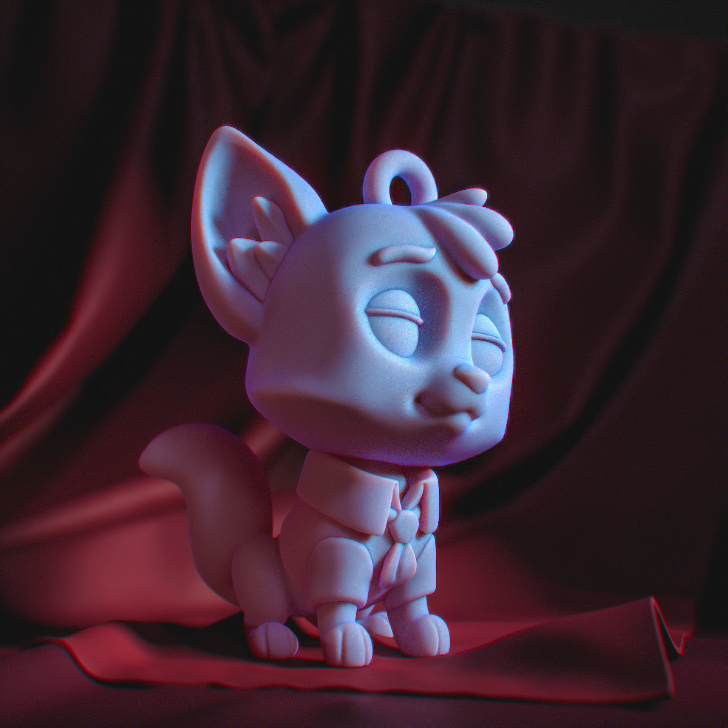 Cute fan art of Nick Wild from Zootopia 50mm 3D print model_4