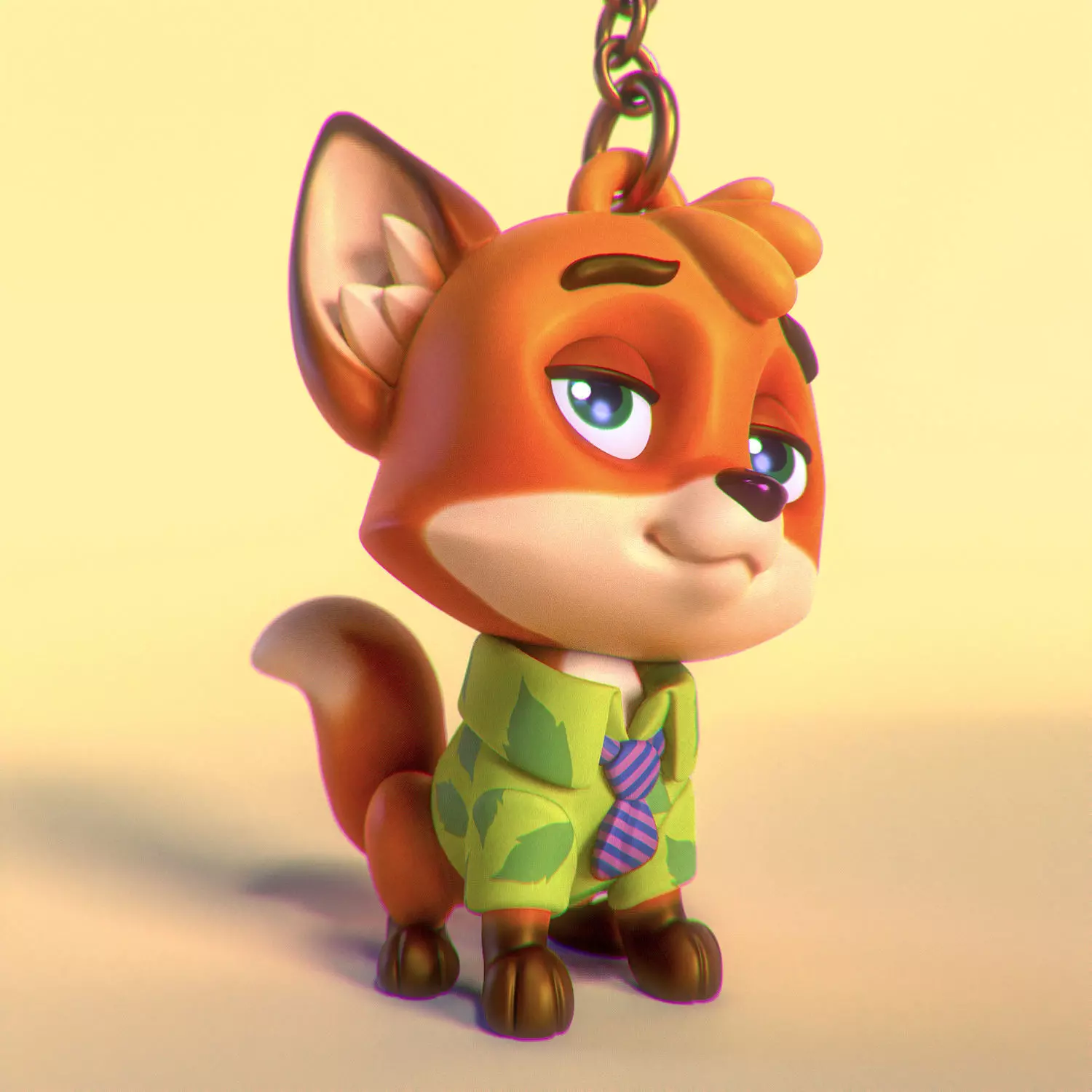 Cute fan art of Nick Wild from Zootopia 50mm 3D print model_0