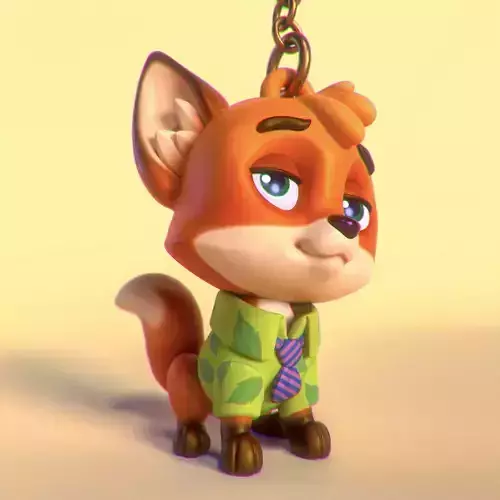 Cute fan art of Nick Wild from Zootopia 50mm
