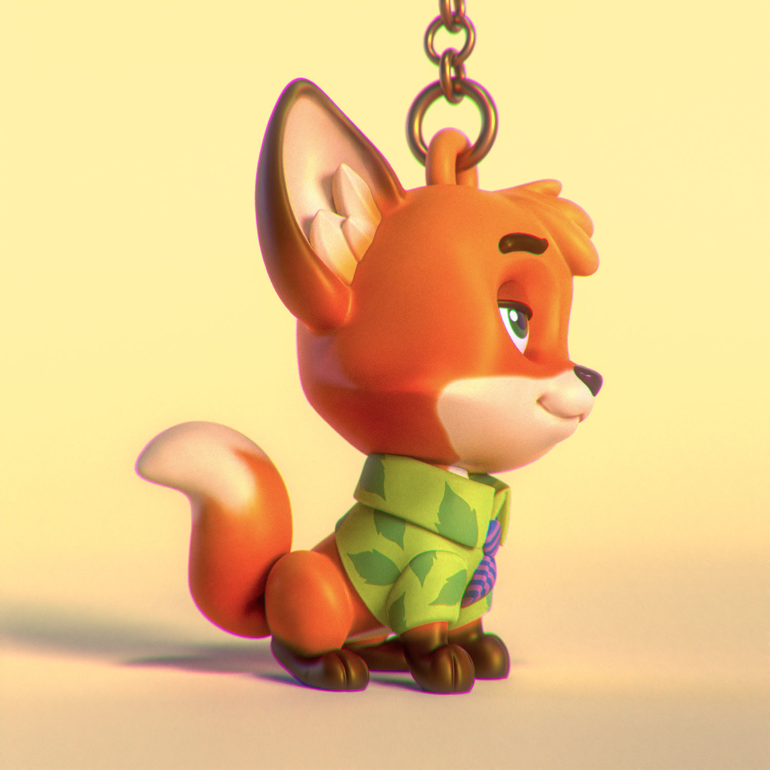 Cute fan art of Nick Wild from Zootopia 50mm 3D print model_2