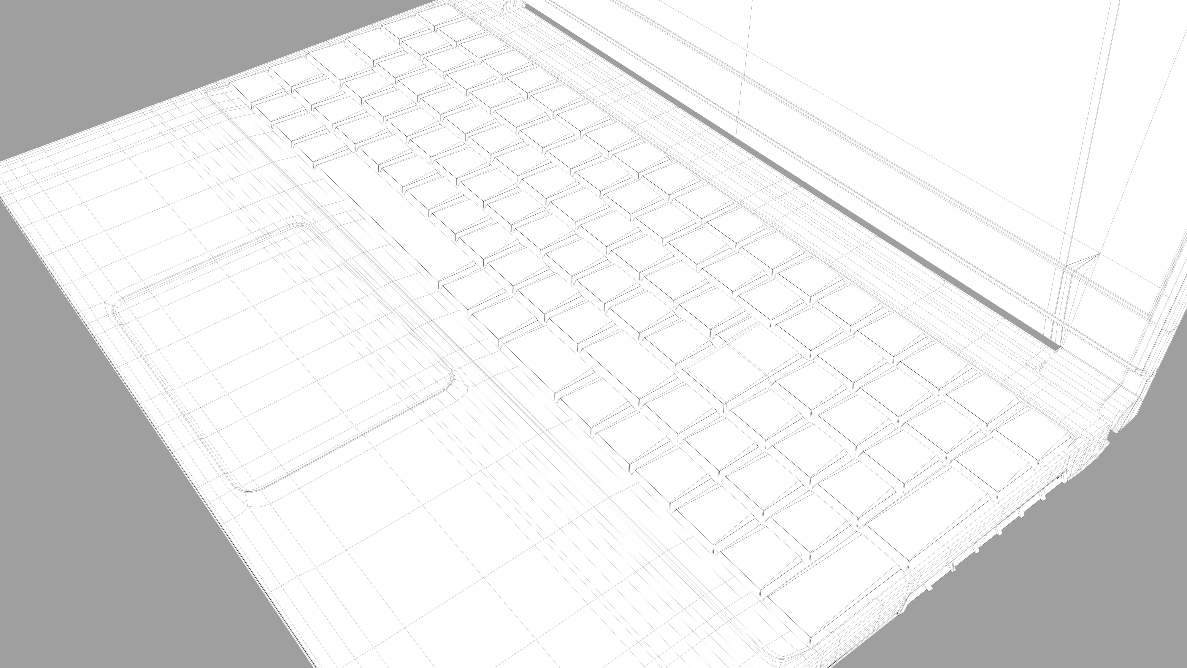 LAPTOP-MODEL Low-poly 3D model_8