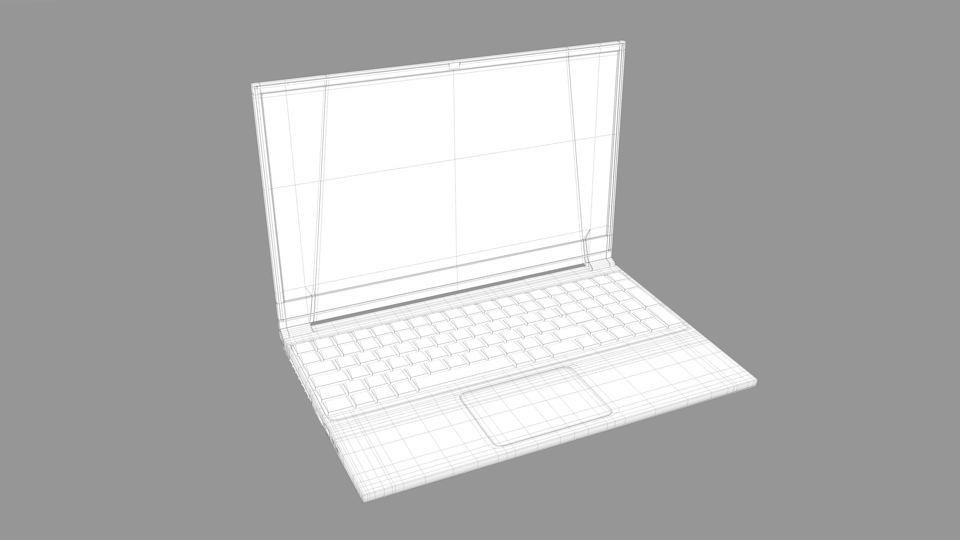 LAPTOP-MODEL Low-poly 3D model_6