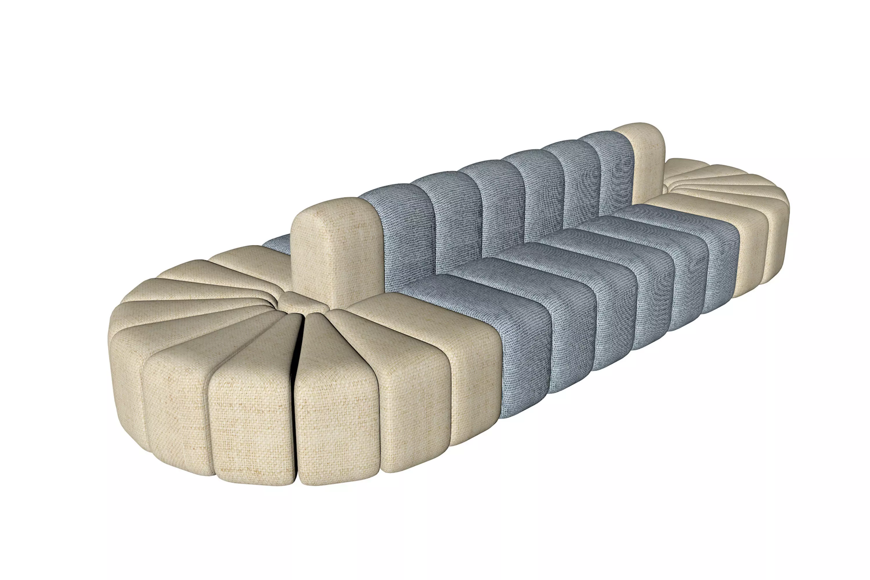 Modul Two-sided Sofa 3D model