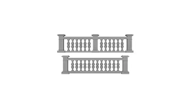 3D concrete balustrade 3D print model