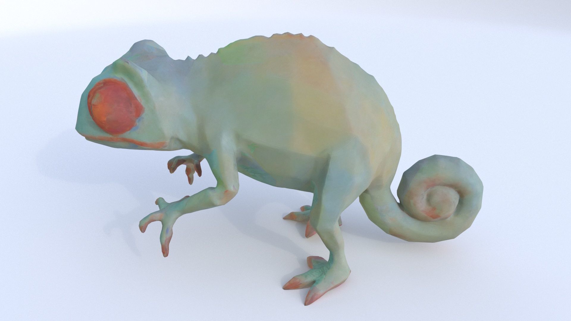 Chameleon 3D model_2