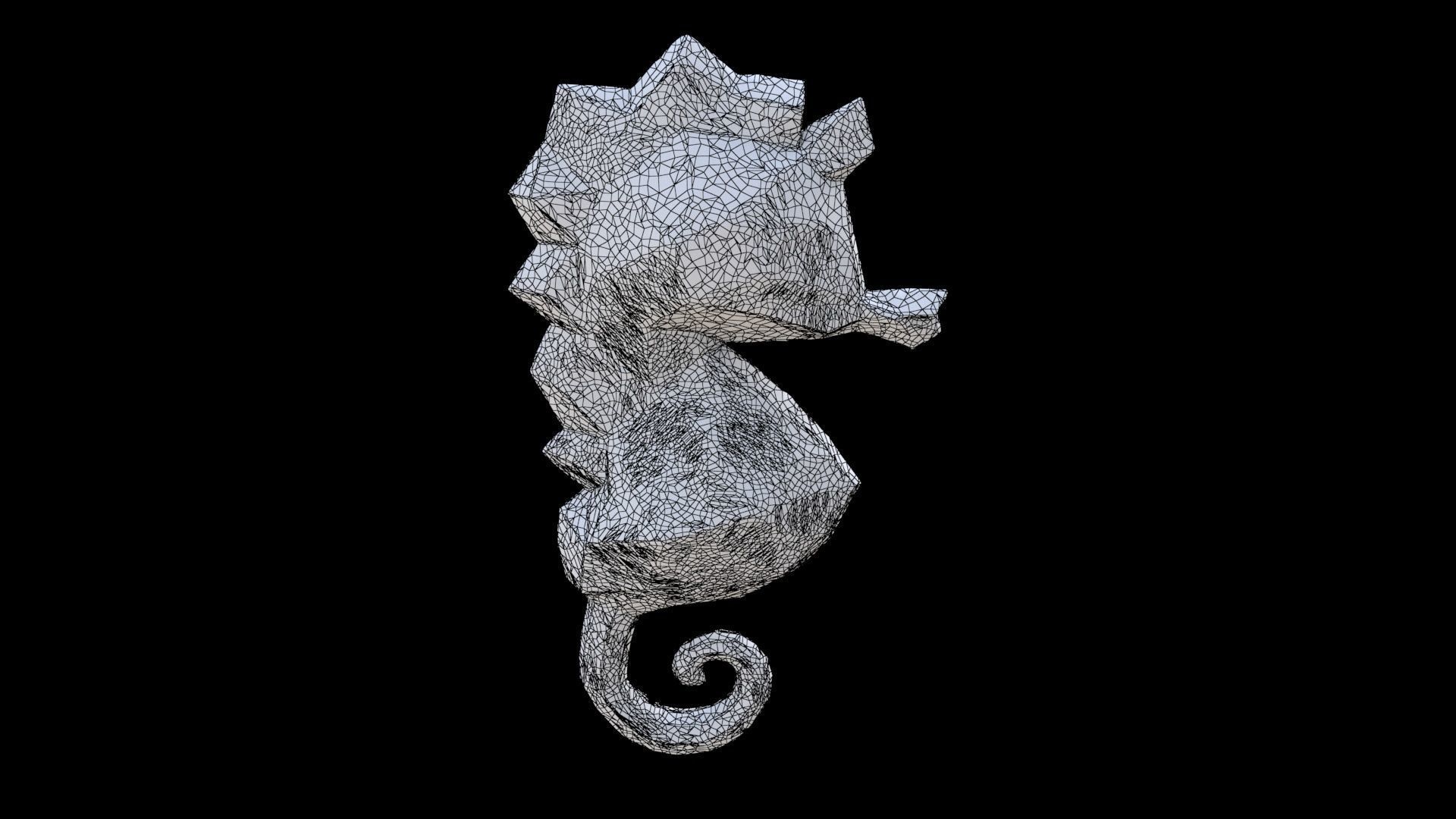 Seahorse 3D model_6