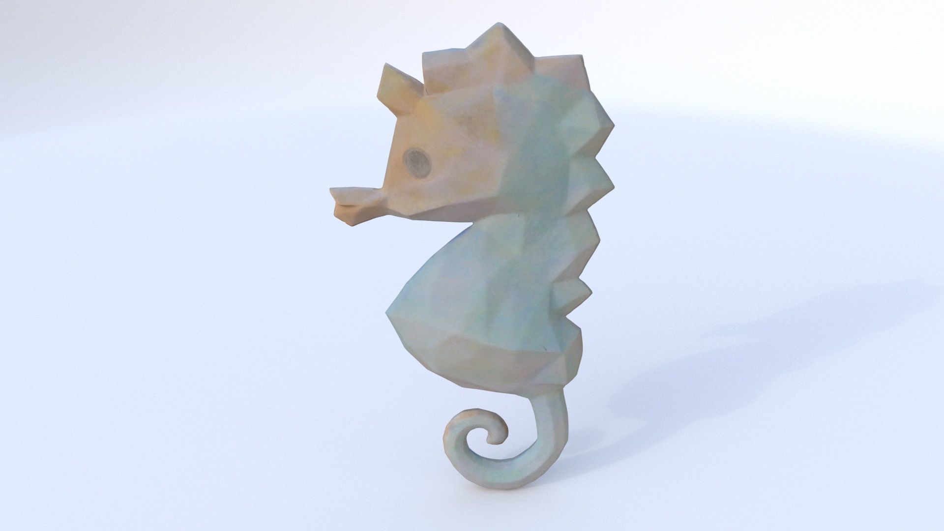 Seahorse 3D model_4