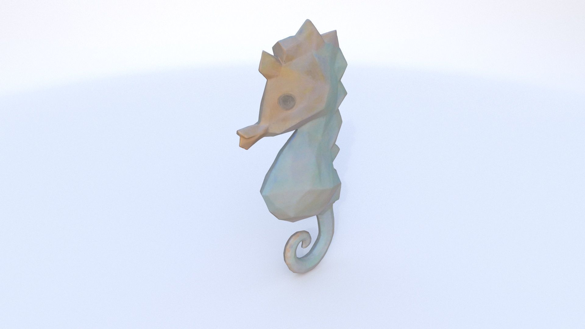 Seahorse 3D model_3
