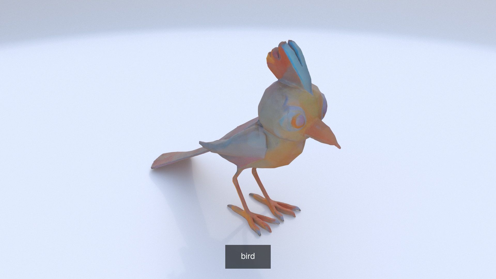 19 cartoon polygonal style animals 3D Model Collection_5