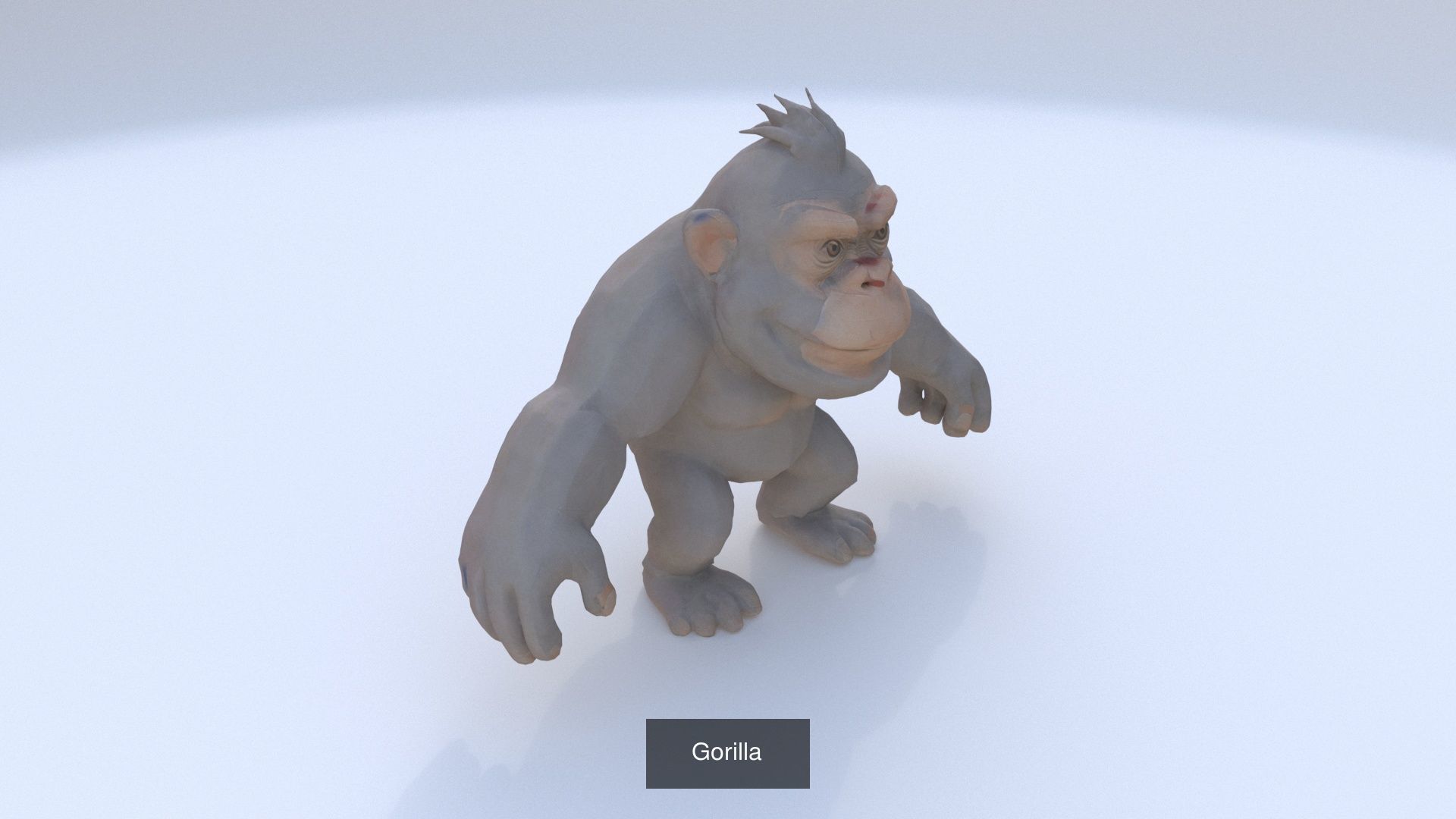 19 cartoon polygonal style animals 3D Model Collection_13