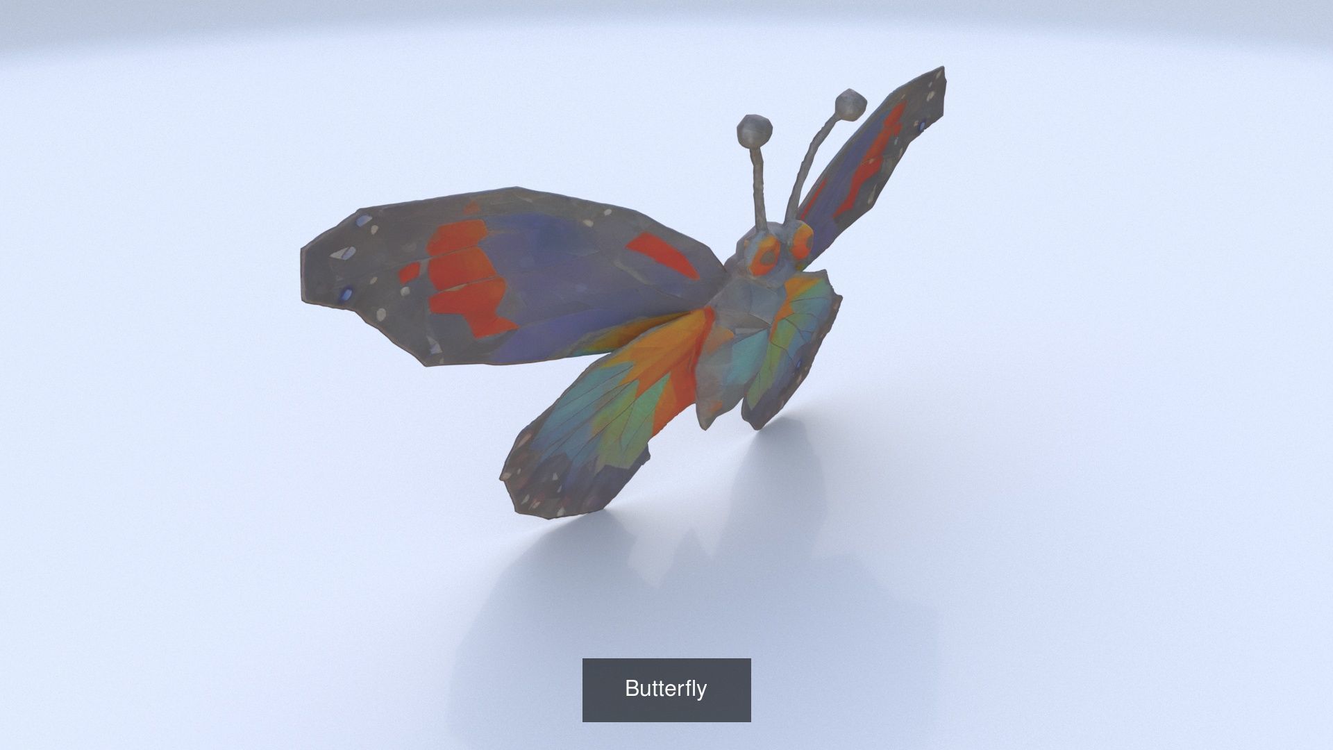 19 cartoon polygonal style animals 3D Model Collection_6