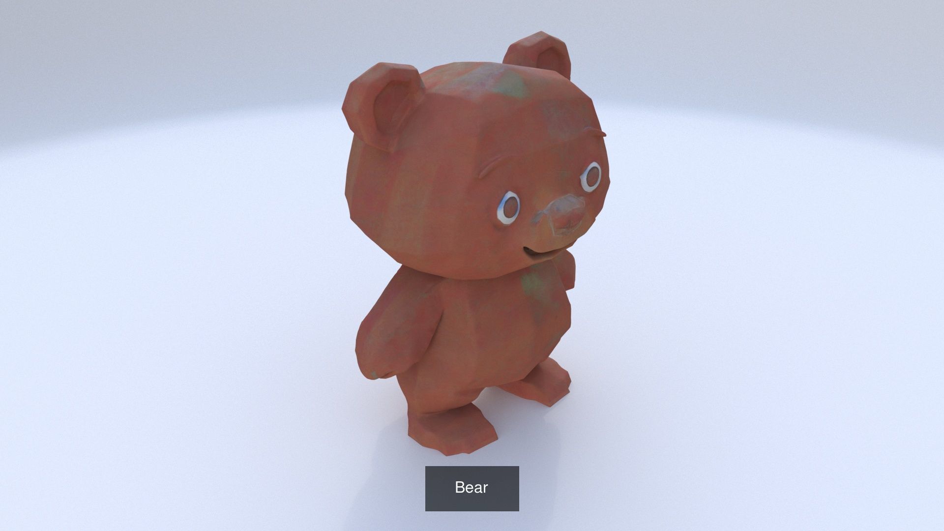 19 cartoon polygonal style animals 3D Model Collection_4