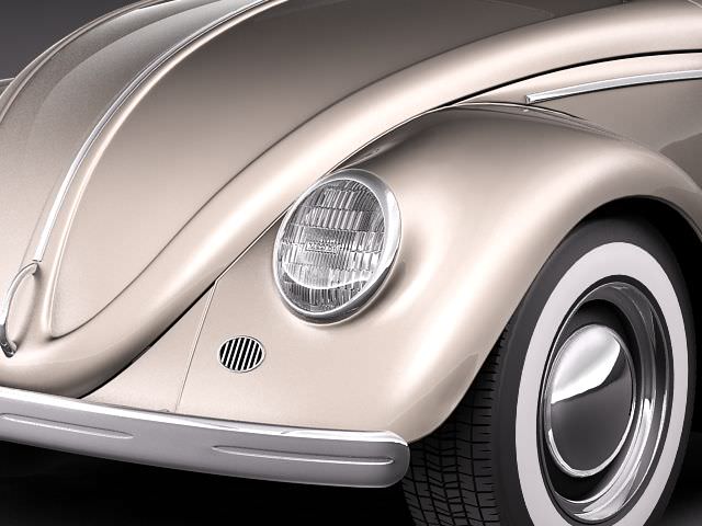 Volkswagen Beetle 1950 3D model_2