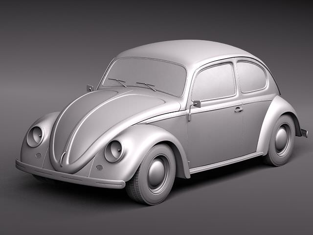 Volkswagen Beetle 1950 3D model_8