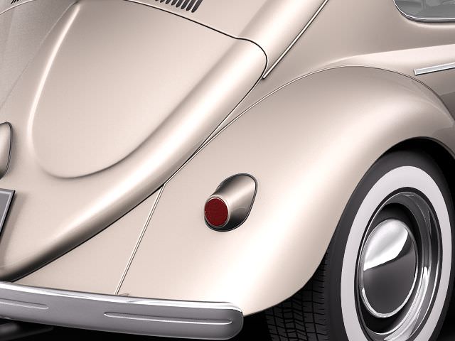 Volkswagen Beetle 1950 3D model_3