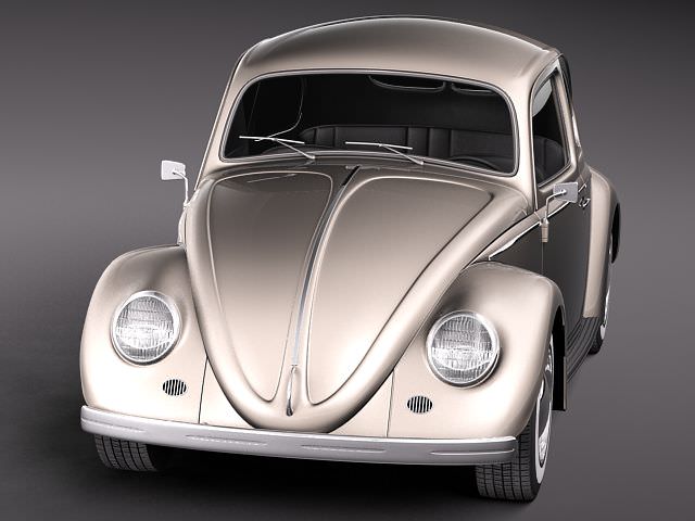 Volkswagen Beetle 1950 3D model_1
