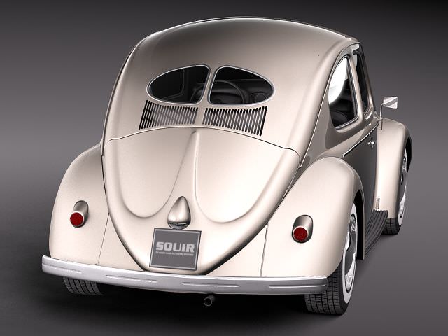 Volkswagen Beetle 1950 3D model_5