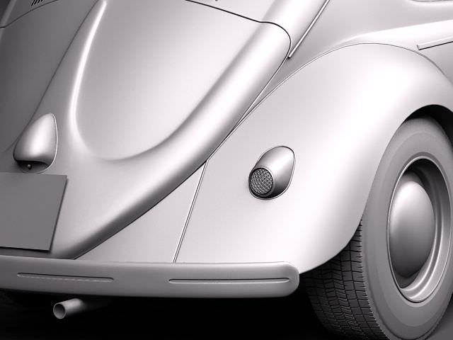 Volkswagen Beetle 1950 3D model_11