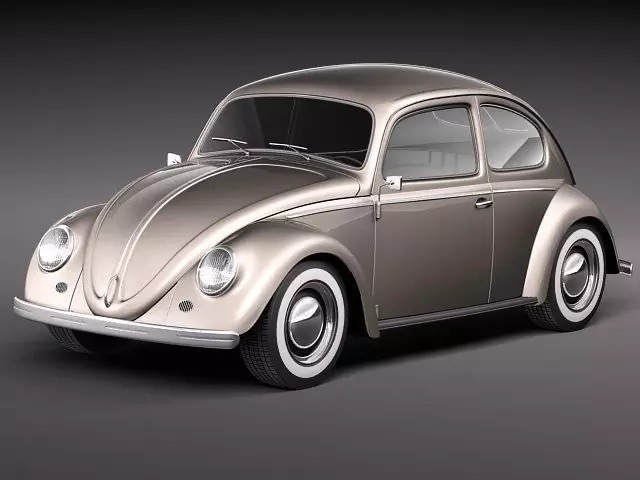 Volkswagen Beetle 1950 3D model_0