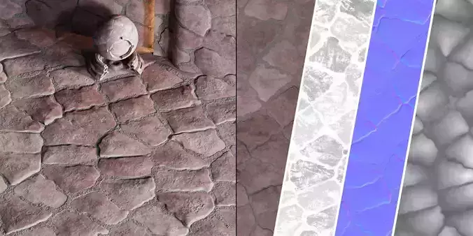 H115 Stone - PBR - 4K - Seamless - SBSAR