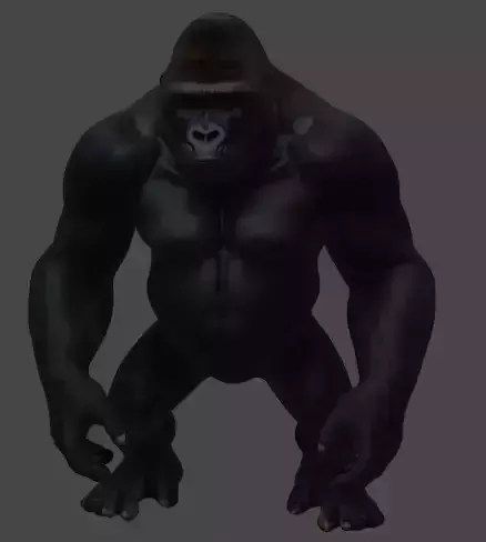 Majestic Gorilla 3D Model